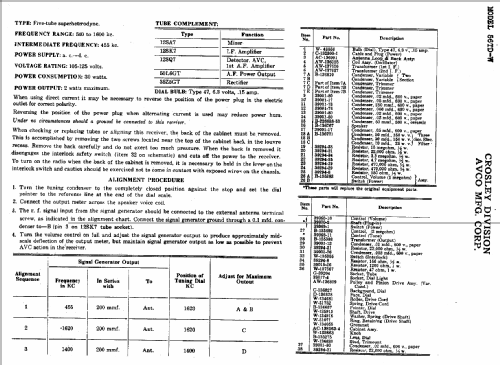 56TDW; Crosley Radio Corp.; (ID = 477233) Radio