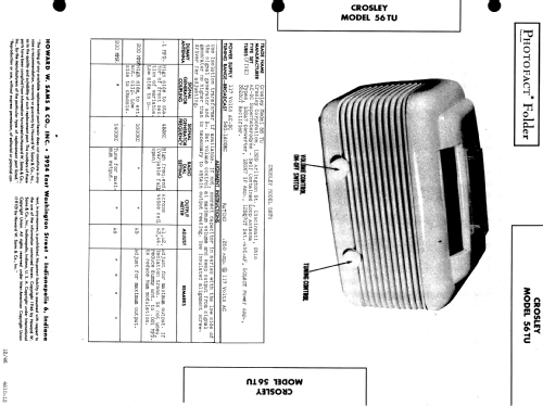 56TU ; Crosley Radio Corp.; (ID = 515246) Radio