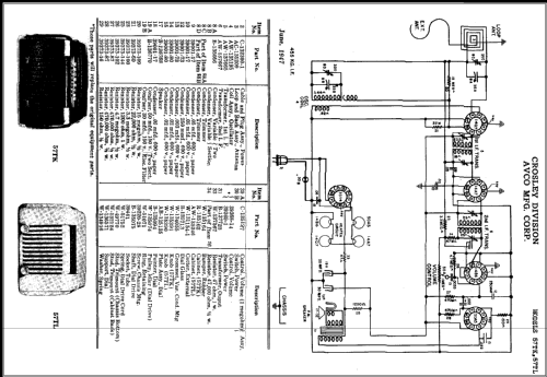 57TL ; Crosley Radio Corp.; (ID = 376350) Radio