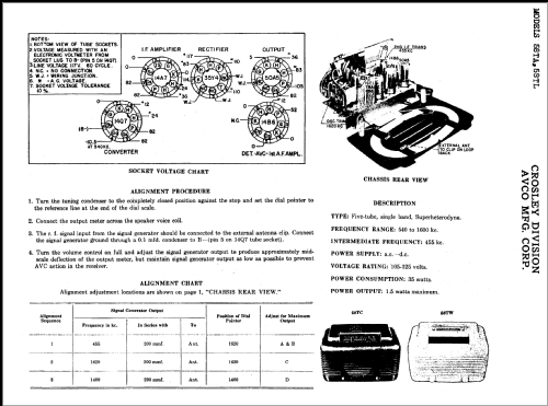 58TL ; Crosley Radio Corp.; (ID = 376360) Radio