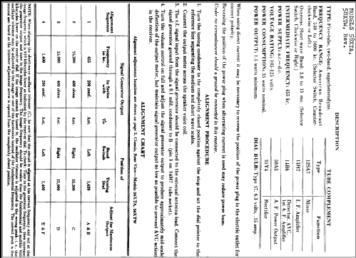 58XTW ; Crosley Radio Corp.; (ID = 263856) Radio