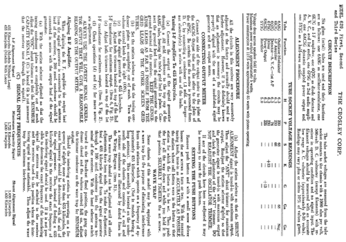 629M Ch= 629; Crosley Radio Corp.; (ID = 318889) Radio