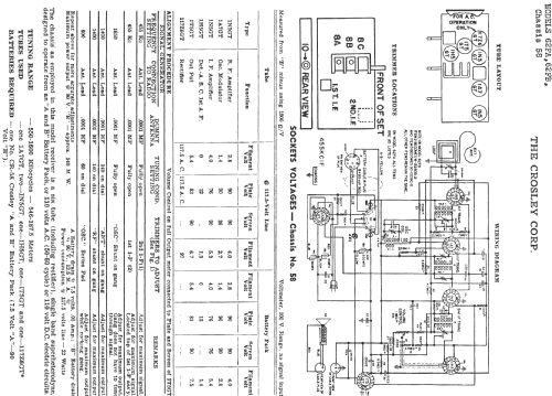 62FA Ch= 58; Crosley Radio Corp.; (ID = 284013) Radio