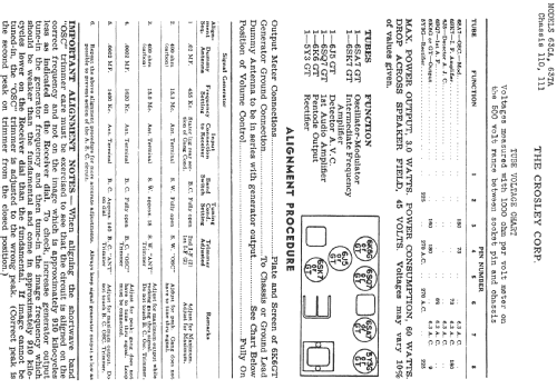 63TA Ch= 111; Crosley Radio Corp.; (ID = 323394) Radio