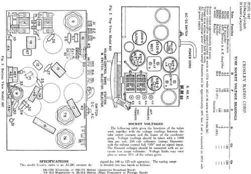 647 ; Crosley Radio Corp.; (ID = 252718) Radio