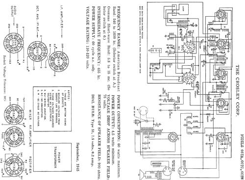 66TC ; Crosley Radio Corp.; (ID = 407103) Radio