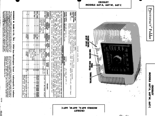 66TC ; Crosley Radio Corp.; (ID = 507547) Radio