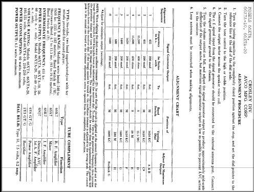 66XTA-10 ; Crosley Radio Corp.; (ID = 328286) Radio