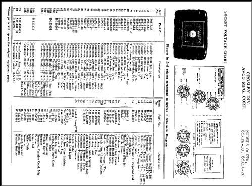 66XTA-10 ; Crosley Radio Corp.; (ID = 328287) Radio