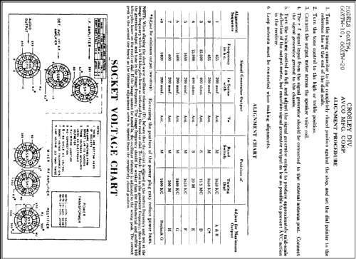 66XTW-10 ; Crosley Radio Corp.; (ID = 281424) Radio