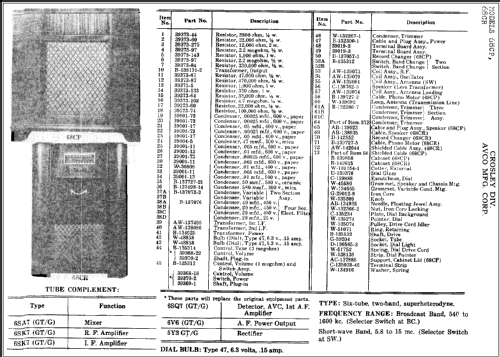 68CP ; Crosley Radio Corp.; (ID = 281445) Radio