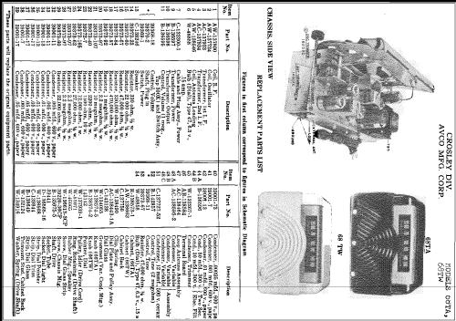 68TW ; Crosley Radio Corp.; (ID = 281455) Radio