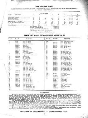 72TA Ch= 79; Crosley Radio Corp.; (ID = 3019523) Radio