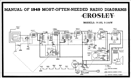 9-104W ; Crosley Radio Corp.; (ID = 93303) Radio