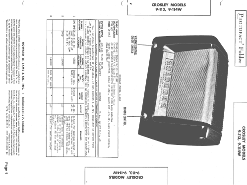 9-113 ; Crosley Radio Corp.; (ID = 1462579) Radio