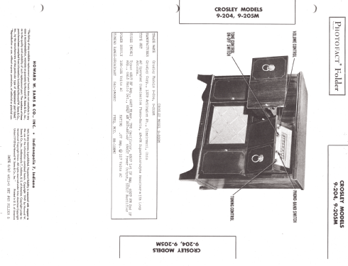 9-205M ; Crosley Radio Corp.; (ID = 1282302) Radio