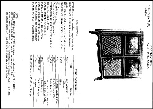 9-214ML ; Crosley Radio Corp.; (ID = 281185) Radio