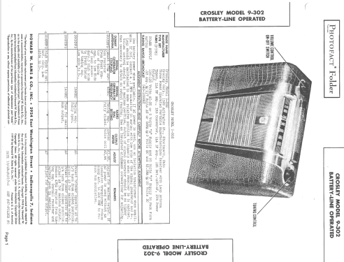 9-302 ; Crosley Radio Corp.; (ID = 1408475) Radio