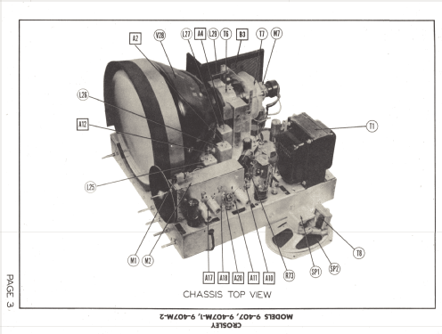 9-407M-1 ; Crosley Radio Corp.; (ID = 1334404) TV Radio