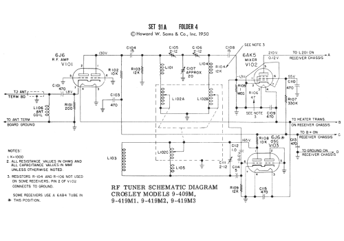 9-409M ; Crosley Radio Corp.; (ID = 1686948) TV Radio