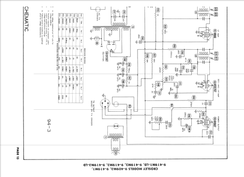 9-419M1 ; Crosley Radio Corp.; (ID = 1695769) TV Radio