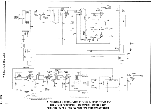 AC-11M Ch= 488; Crosley Radio Corp.; (ID = 1858906) Television