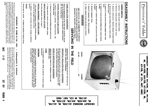 AH-10B Ch= 487; Crosley Radio Corp.; (ID = 1858813) Television