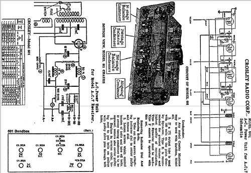 Bandbox 601; Crosley Radio Corp.; (ID = 73519) Radio