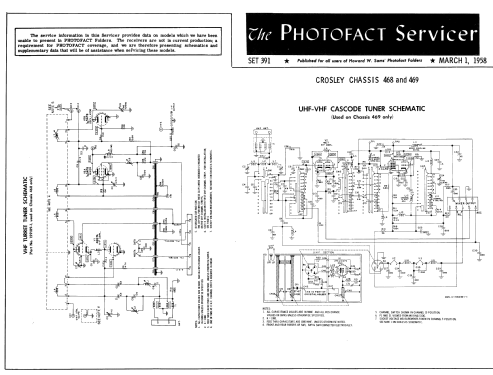 Chassis 468 Code A; Crosley Radio Corp.; (ID = 2555200) Television