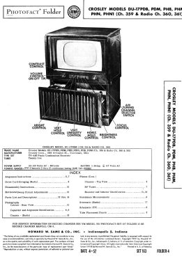 DU-17PHN1 Ch= 359; Crosley Radio Corp.; (ID = 3035848) TV Radio