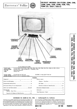 DU-17CDB Ch= 356-1; Crosley Radio Corp.; (ID = 3050253) Television