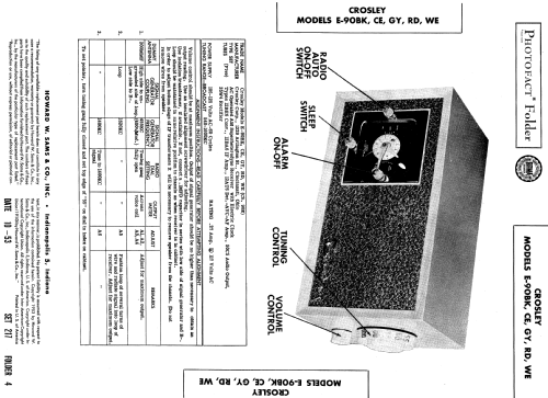 E-90CE Ch= 90E; Crosley Radio Corp.; (ID = 586403) Radio