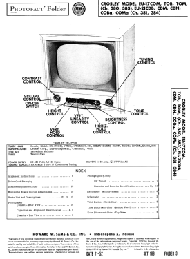 EU-17COM Ch= 380; Crosley Radio Corp.; (ID = 3111390) Television