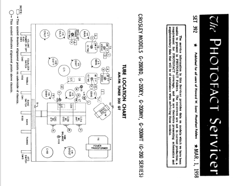 G-200EY ; Crosley Radio Corp.; (ID = 2558331) Radio