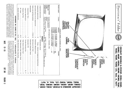H-21TKBU Ch= 467; Crosley Radio Corp.; (ID = 2686494) Televisión