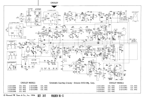 J-21RABH Ch= 483; Crosley Radio Corp.; (ID = 2224906) Television