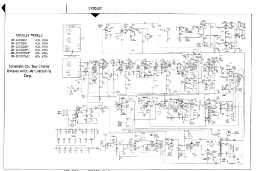 JR-21CDBF CH= 474; Crosley Radio Corp.; (ID = 2284066) Television