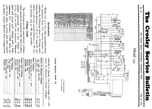 Litlboy Ch= 135; Crosley Radio Corp.; (ID = 1822567) Radio