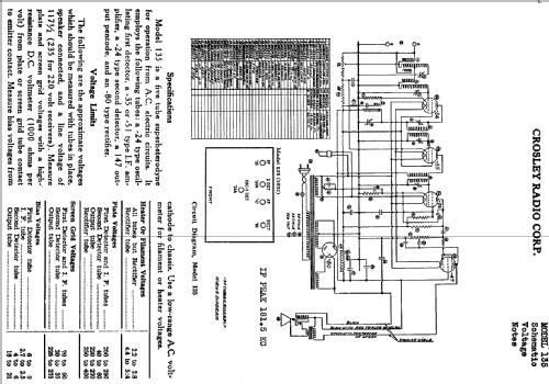 Litlboy Ch= 135; Crosley Radio Corp.; (ID = 1822569) Radio