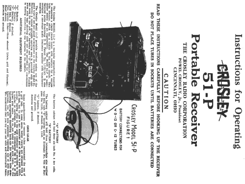 portable 51; Crosley Radio Corp.; (ID = 666977) Radio