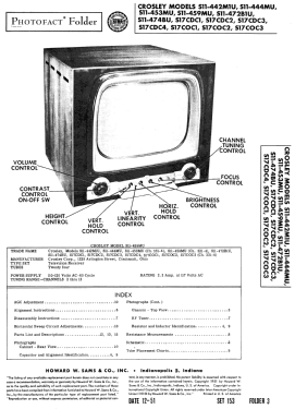 S17CDC2 Ch= 331-4; Crosley Radio Corp.; (ID = 2991208) Television