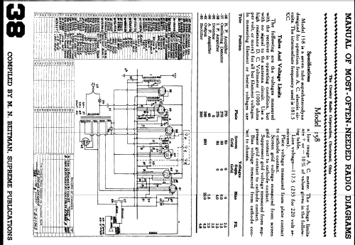 Septet Lowboy 158; Crosley Radio Corp.; (ID = 596020) Radio