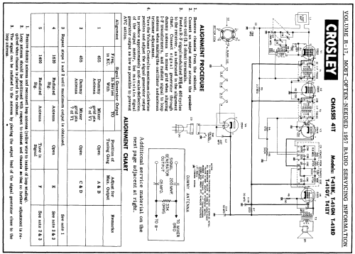 T-41BK Ch= 41T; Crosley Radio Corp.; (ID = 129270) Radio