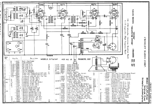 Teletune Fiver 547, Cabinet 6KA; Crosley Radio Corp.; (ID = 84534) Radio