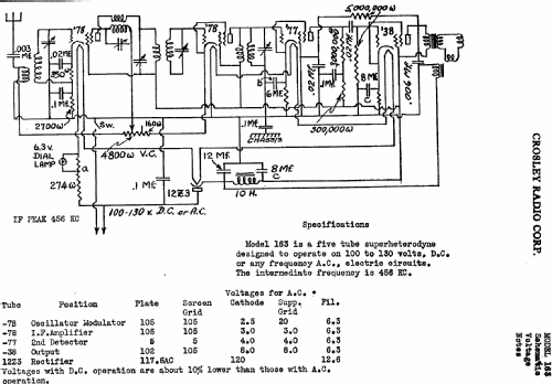 Travette Ch= 163; Crosley Radio Corp.; (ID = 490132) Radio