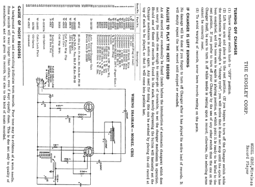 Wireless Record Player CR26; Crosley Radio Corp.; (ID = 284018) R-Player