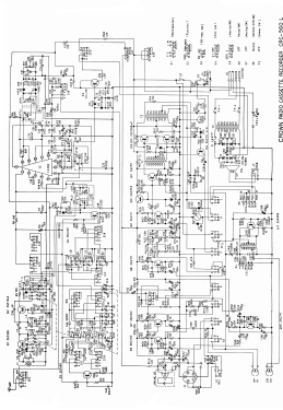 Radio Cassette Recorder CRC-560 L; Crown Radio Corp.; (ID = 2978090) Radio