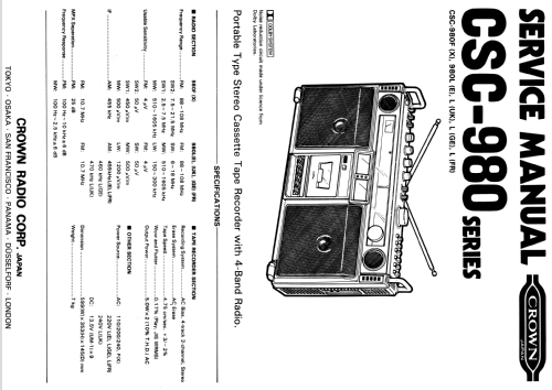 HiFi Stereo Sound System CSC-980F; Crown Radio Corp.; (ID = 1990995) Radio