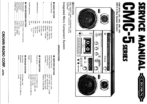 Integrated Micro Component System CMC-5; Crown Radio Corp.; (ID = 1843183) Radio