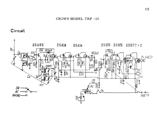 Radio Phonograph TRP-20; Crown Radio Corp.; (ID = 1684185) Radio